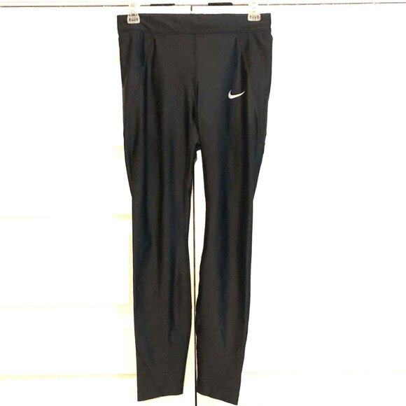 New NIKE Dri-fit Speed 7/8 Running Leggings Black M - Picture 4 of 8